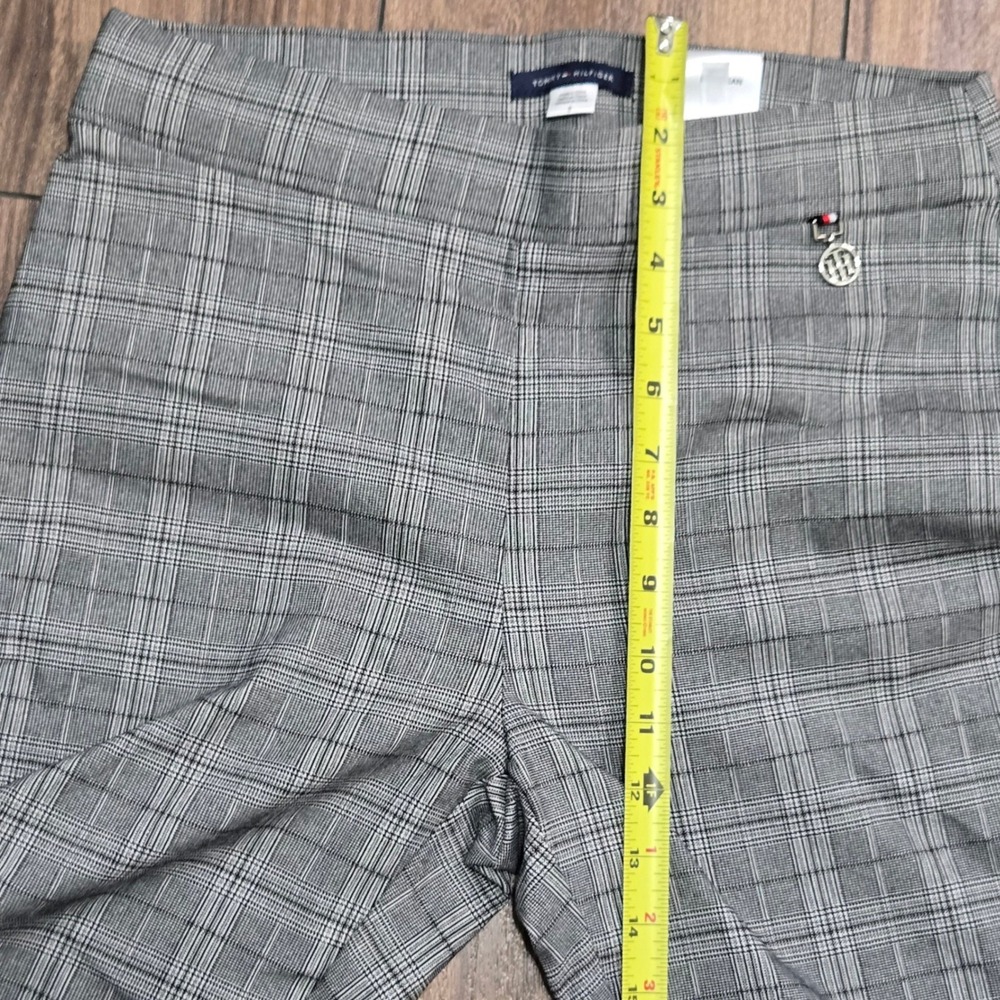 Tommy Hilfiger NWT Grey Glen Plaid Pull On Skinny Pants Size 8 NEW $89 - Picture 8 of 12